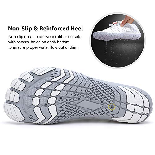 Image of Racqua Water Shoes Quick Dry Barefoot Beach Aqua Sport Swim Surf Pool Hiking Diving Walking for Men Women