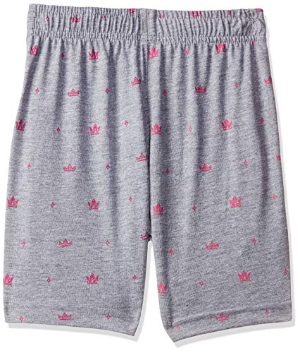 Image of PROTEENS Girl's Regular fit Cotton Shorts (P-GS002-GREY Melange Grey 65 | 5-6 Years)