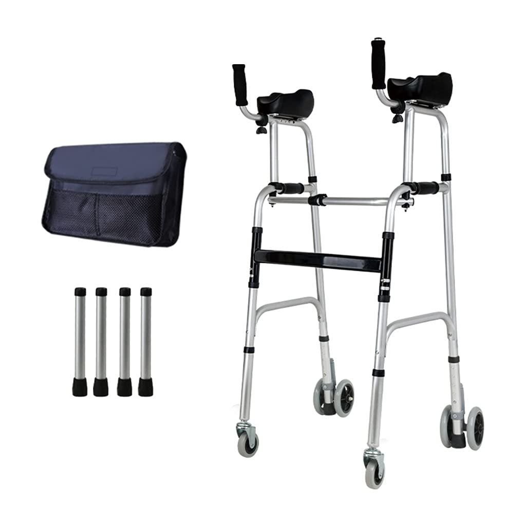 Andador de lujo vertical de aleación de aluminio plateado con soporte de 400 lb 8