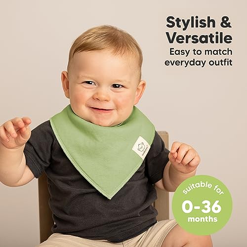 Image of KeaBabies 8pk Organic Baby Bandana Bibs for Drooling and Teething (Cruise)
