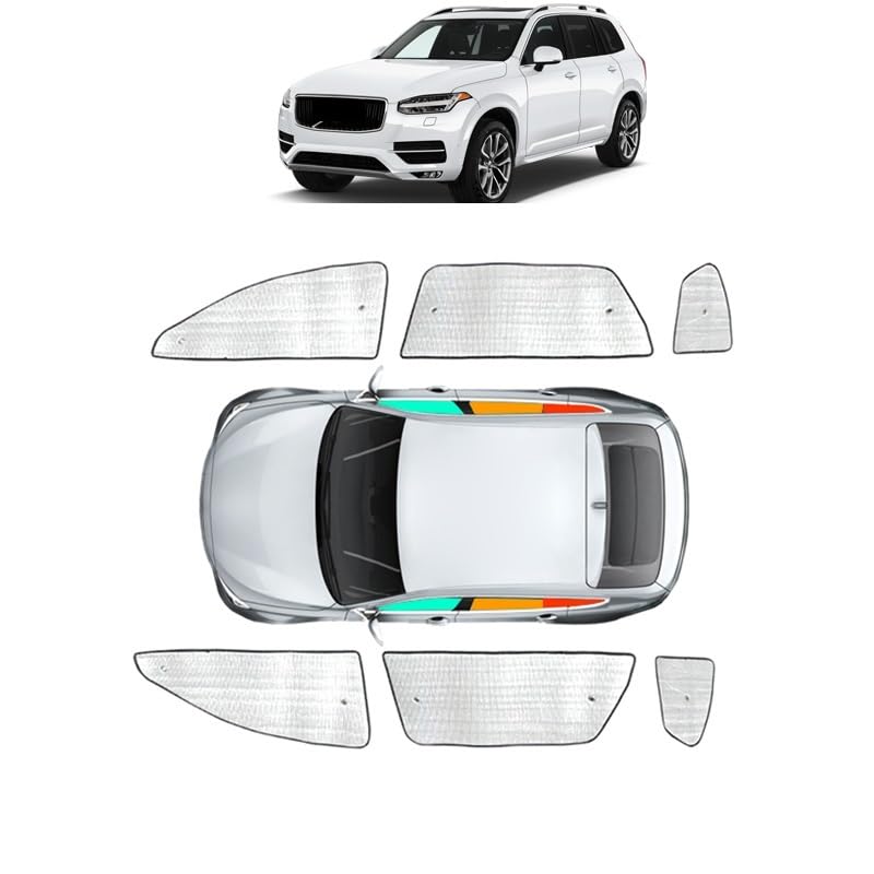 Autoraamschaduw Voor Volvo XC90 2010-2025 Gordijn Zonnescherm Vizier Voorruit Interne Auto Zonneschermen UV Bescherming Cover Zonneschermen voor auto's (Kleur : 1pc Rear 15-25