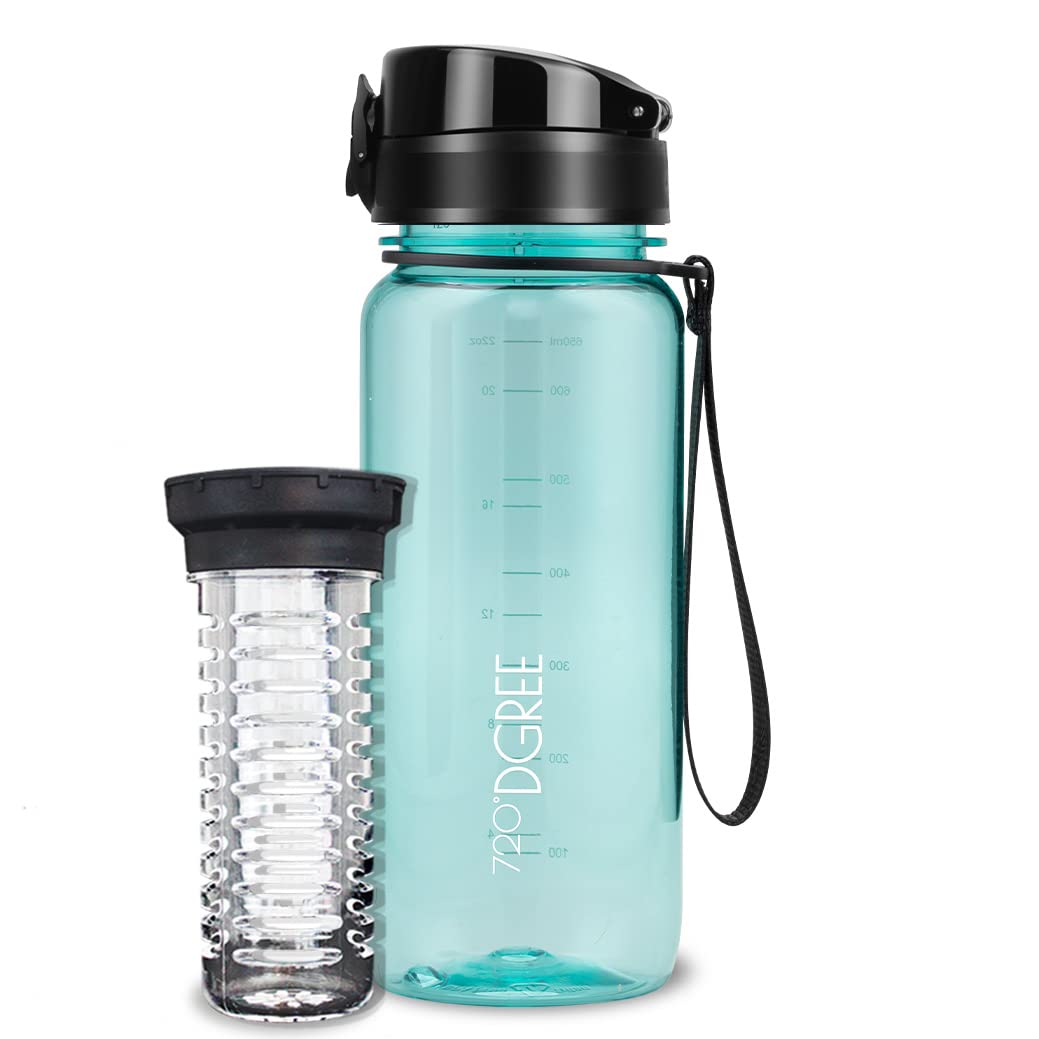 720°DGREE Botella Agua 1 Litro “uberBottle“ - Tamiz-Fruta, softTouch - Sin BPA, Prueba de Fugas, Reutilizable - Cantimplora, Water Bottle ideal para Deporte, Fitness, Gimnasio, Senderismo, Ciclismo — view 141