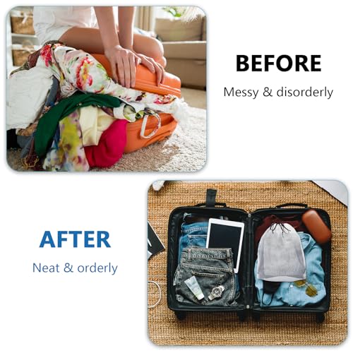 100 PCS Translucent Shoe Bags for Travel, Large Portable Shoe Bags with Drawstring, for Rainy Days Out (White)4