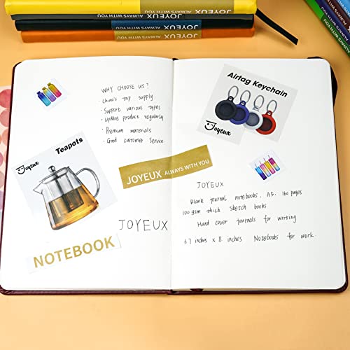 JOYEUX-Blank-Journal-Notebook-A5-160-Pages-100-Gsm-Thick-Sketch-Books-Hardcover-Journal-for-Writing-57-inches-x-8-inches-Notebooks-for-Work-Yellow