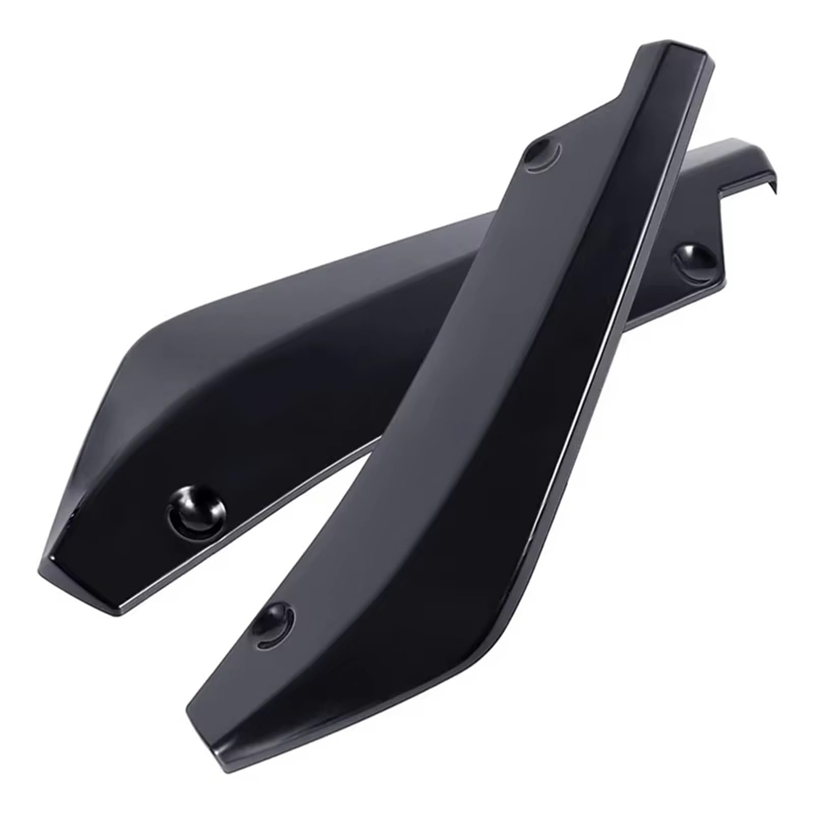 Auto Trittbretter Splitter Universal Vorne Hinten Stoßstange Streifen Lip Spoiler Diffusor Splitter Scratch Carbon Fiber Winglets Seite Rock Verlängerung(Black a)