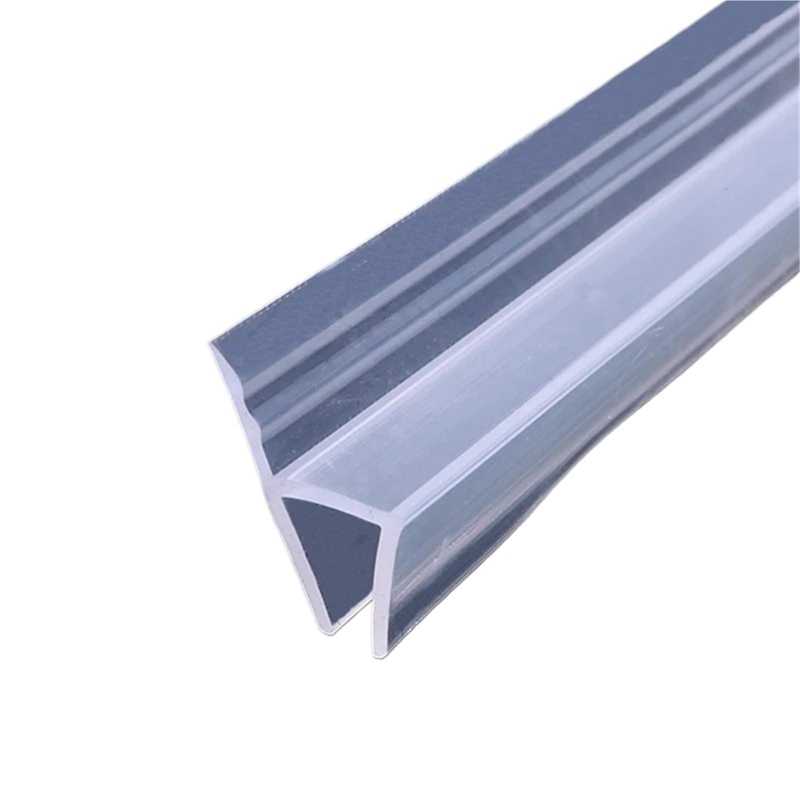 Sello para Puerta de Ducha, Tira de Sellado for Puerta de Vidrio de baño, Tira de Sellado for mampara de Ducha de Silicona de 4M F/H for Vidrio de 6-12 mm(H12mm)