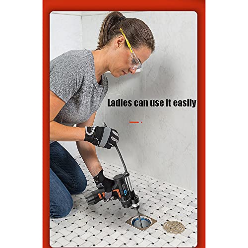 Elektrische Bagger Verstopte Wastafel, Toilet Afvoer Ontstopper, 3m Verlengpijp Toilet Verstopte Afvoer Ontstopper Gereedschap, voor Keuken, Badkamer, Verstopte Pijp QIU - Afbeelding 5