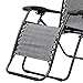 Caravan Canopy Infinity Zero Gravity Steel Frame Patio Deck Chair, Grey (Pair)