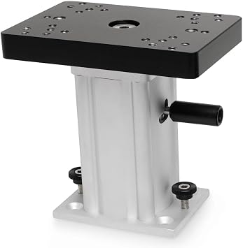 Cannon Aluminum Swivel-Base Pedestal Mount for Downriggers and Boat Trolling