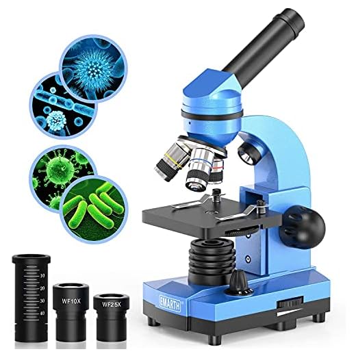 Microscope for Kids Beginners Children Student, 40X- 1000X Compound Microscopes with 52 pcs Educational Science Kits