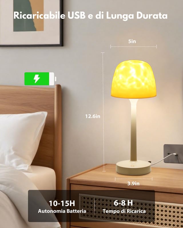 Waterproof Mood Shower Lampe - Badezimmer Lichtprojektor mit 16 Farben Nordlicht & Akku Batterie. Wasserdicht LED Tischleuchte Touch & Fernbedienung für Bathroom und Badewannen Badezimmerbeleuchtung