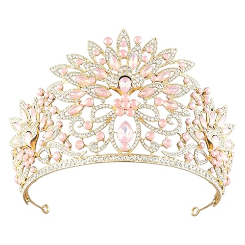 Couronne de mariée strass anti-glisse tiare confortable pour coiffure de mariage stable