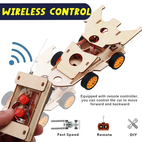 diy rc car kit build your own solar car - stem projects for kids ages 8-12 science experiments for kids 9-12 stem toys for 8 9 10 11 12 year old boys gifts