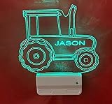 Night Light Multi Color Personalized LED Plug-in, Ultra-Slim Touch Night Light Smart Dusk to Dawn...