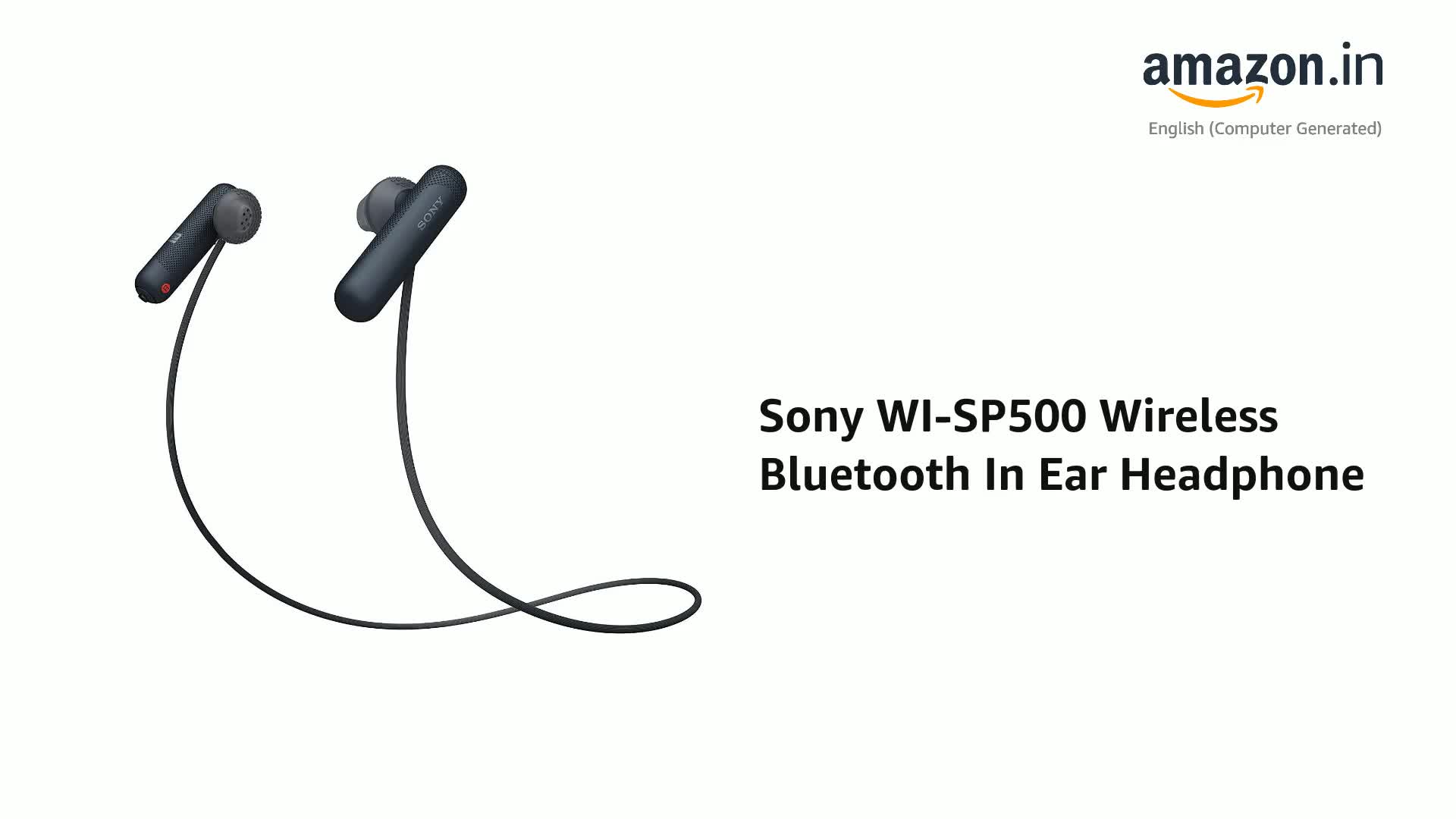 Sony WI-SP500 Wireless Bluetooth In Ear Headphone with Mic