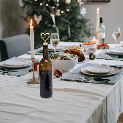 Tapón de vino hermético de corazón: conserve el sabor de sus botellas con este pack de 12 piezas. 7