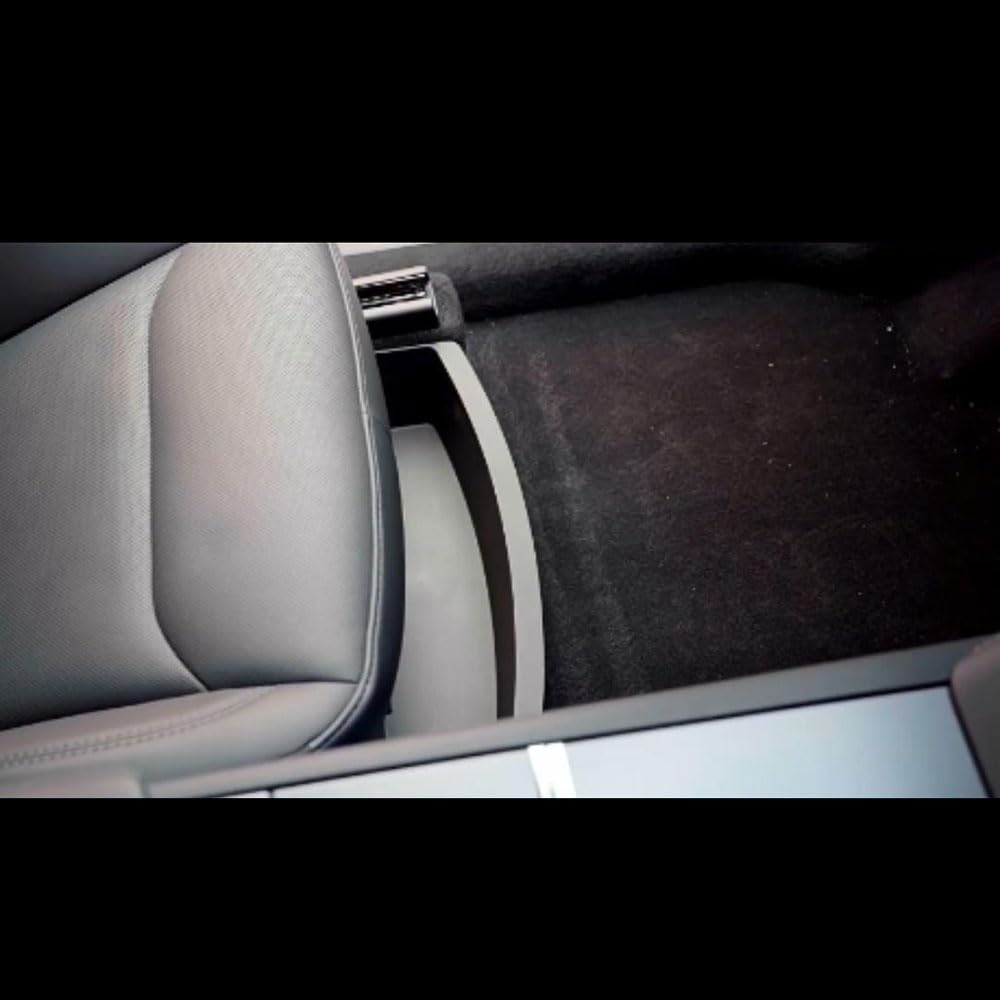 Boîte de rangement en TPE sous siège pour Tesla Model Y Juniper 2025 - Tiroir intérieur de voiture - Accessoires de voiture - Bac de chaise - 1 pièce