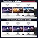 VEDINDUST DisplayPort Splitter fur 3 monitore 4K60Hz DisplayPort zu Dreifaches DP Splitter 1 In 3 Out Unterstützt SST und MST Extended Display Nur für Windows