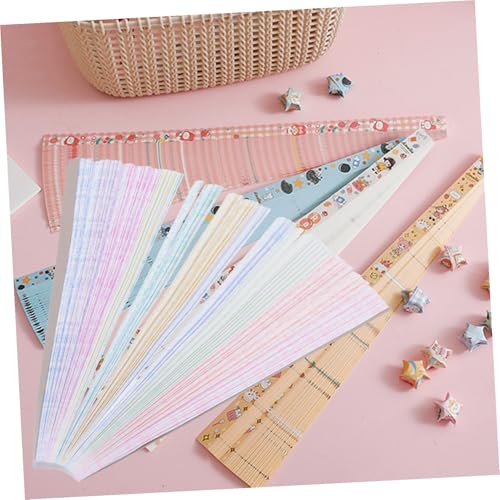 HIAKDOFT 630枚 夜光折り紙スター紙 手作りペーパーストリップ 五芒星折紙キット キラキラおりみ付き ハンドクラフト用紙 と楽しむ手芸アクセ