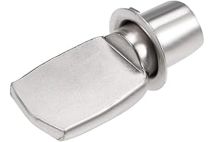 uxcell Shelf Pins 7mm 20 Pcs Nickel Plated Flat Spoon Shape Shelf...