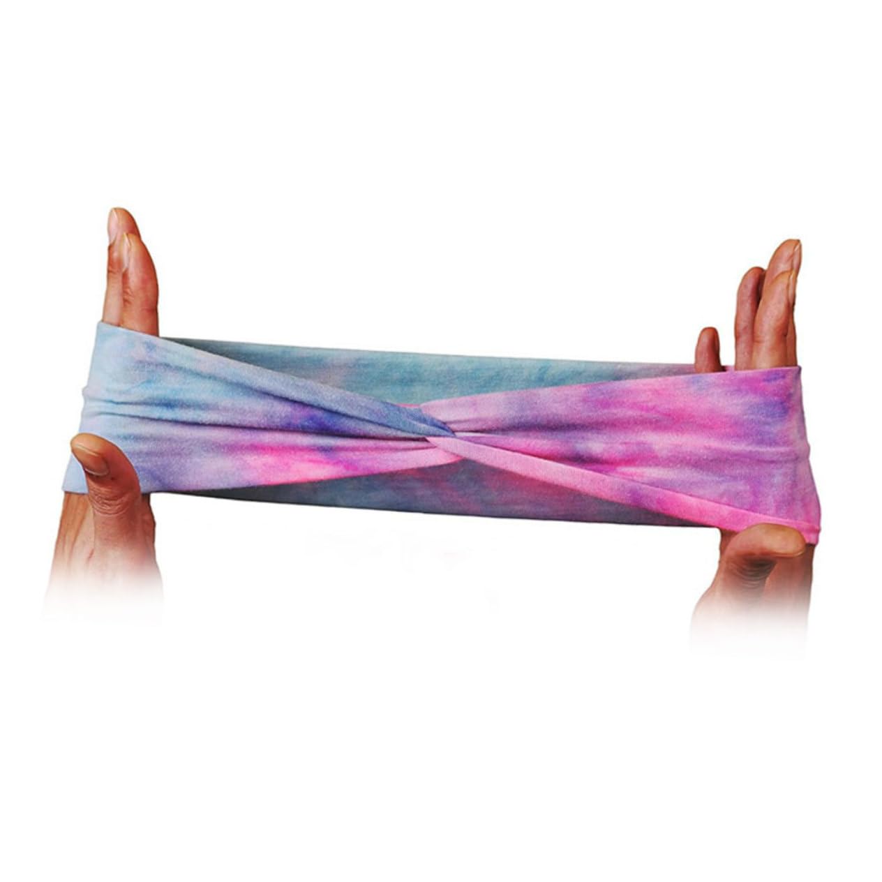 Didiseaon 8 Pièces Bandeau de Sport Bandana Turban Accessoires Yoga Bandeau tie-Dye Hijab pour Femme athlétique Cravate Couvre-Chef écharpe Manquer Polyester
