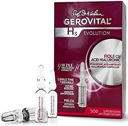 GEROVITAL H3 EVOLUTION hyaluronic ampoules anti ageing treatment serum