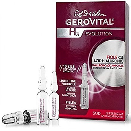 GEROVITAL H3 EVOLUTION hyaluronic ampoules anti ageing treatment serum