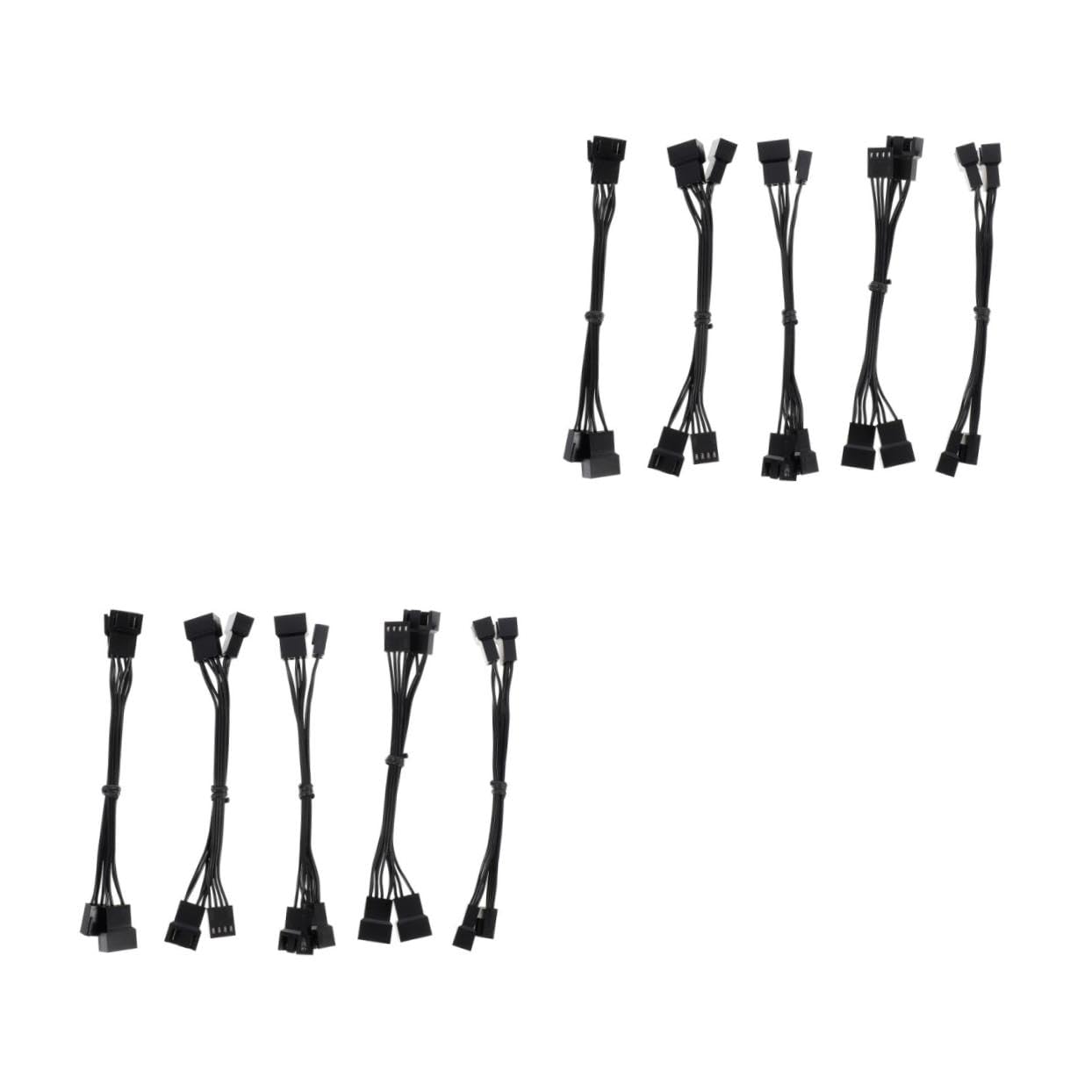 Cable divisor para ventilador CPU extensor PWM de 4 pines lote de 5 cables para chasis de PC 8