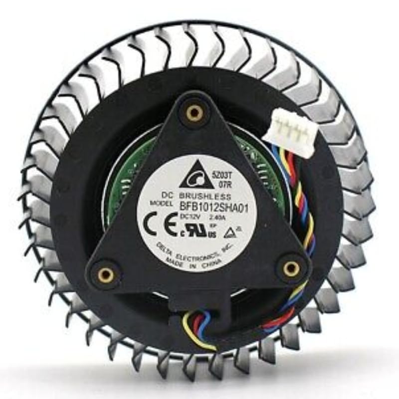 1-Piece Cooler Fan for GPU Graphics Card Cooling BFB1012SHA01 12V 2.4A 4PIN