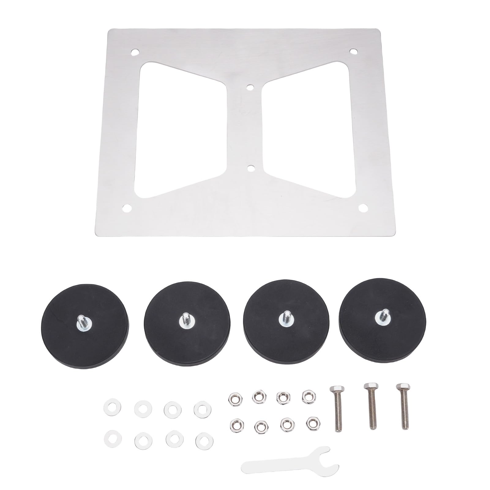 Kit di Montaggio per Tettuccio Apribile per Auto, Supporto Magnetico Robusto in Acciaio Inossidabile per Tetti, SUV, 24x20 Cm, 1 unità