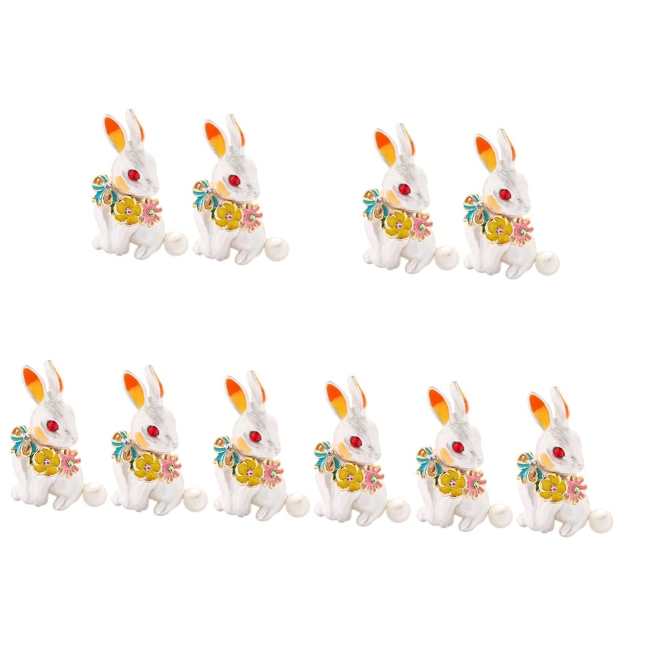 Bijoux oreilles de lapin au design soigné et finition de mode durable - 8