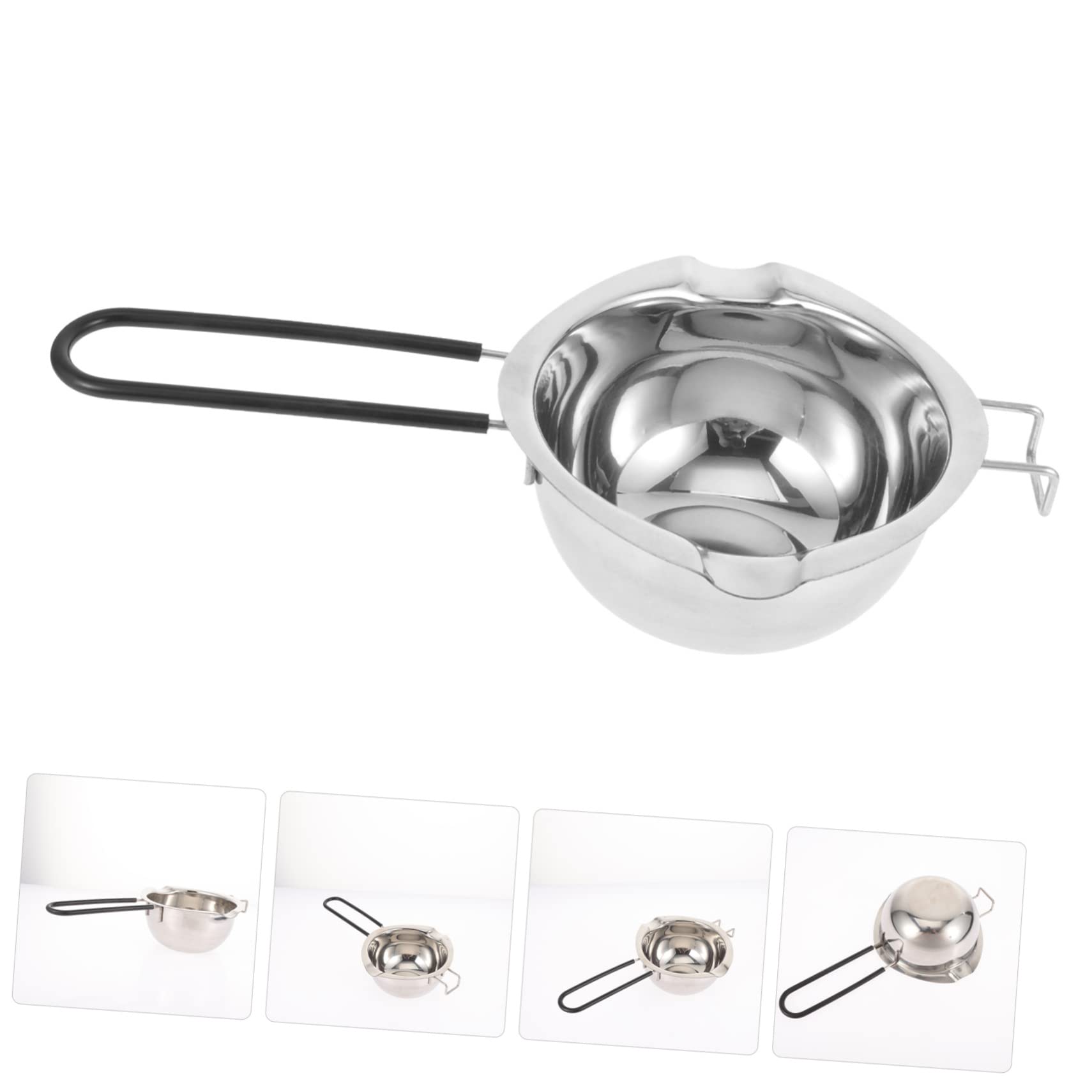 DOITOOL Melting Cheese Pot Oil Wax Heating Bowl Lightweight Stainless Steel Boiler for Cooking