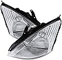 Carpartsinnovate For 00-04 Ford Focus ZX4 SE LX Clear Replacement Headlights Head Lights Lamps Pair