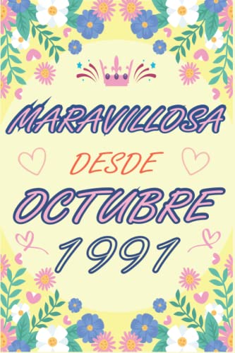 CUADERNO, MARAVILLOSA DESDE OCTUBRE 1991: Regalo de 31 cumpleaños para mujeres y hombres, ideas de 31 cumpleaños... un cumpleaños... divertido, ... regalo de 31 cumpleaños para él/ella.