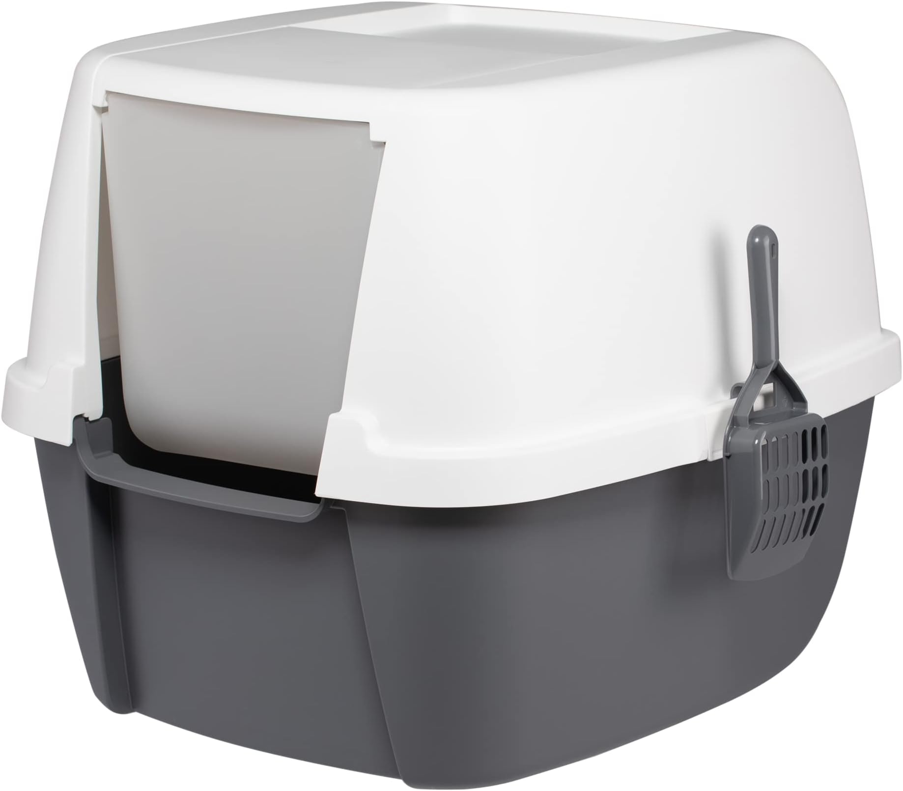 Iris Ohyama, Litter Box, Tray for Cat, Plastic (PP) BPAFree, Scoop