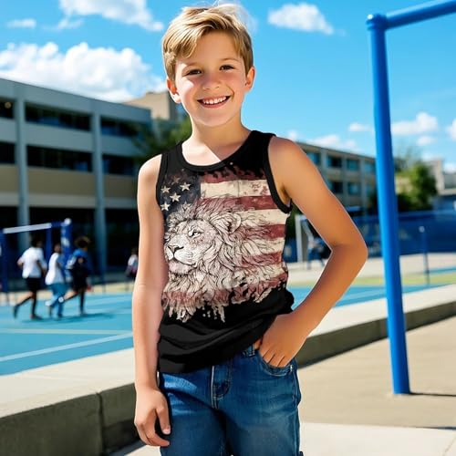 Tank Tops for Boys Casual Graphic Crew Neck Sleeveless T Shirts Kids Comfy Breathable Summer Athletic Tank4