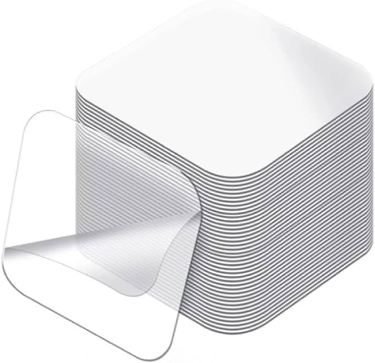 Large Double Sided Adhesive Pads for Mounting, 2.36In Two Sided Precut Squares Tape, Clear Mounting Square Tape - (1 Piece)