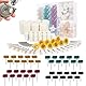 150Pcs Wollfilz Polierscheibe Set, Multifunktionale Wolle Filz Polieren Bits für Dremel, Wollfilz Montierter Dorn Polierset, Polierscheibe, Polieraufsatz Akkuschrauber für Fahrrad, Radnab