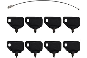 8-Piece Ignition Key Set Compatible with Toro Zero Turn Mowers