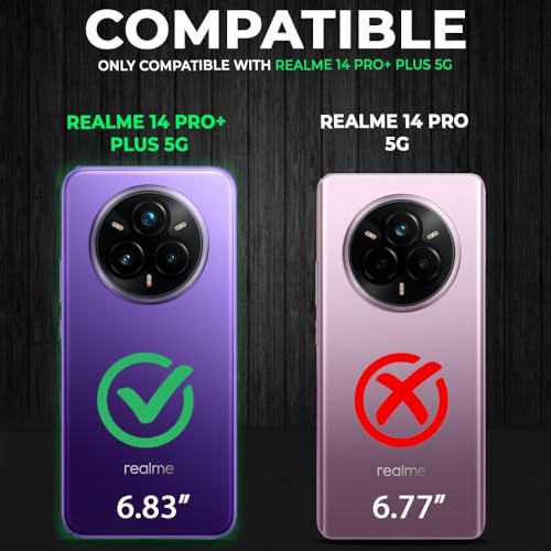 Image of REALCASE Silicone Realme 14 Pro Plus 5G Back Cover Case, Scratch Resistant Protective Crystal Clear Transparent Shock Proof Bumper Back Cover Case for Realme 14 Pro Plus 5G