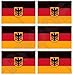 Produktbild DEUTSCHLAND Deutsche Staatsflagge Deutschland 40mm Mobile, Handy Vinyl Mini Aufkleber, Abziehbilder x6 Stickers
