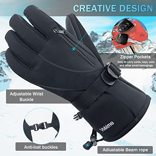 Vobime Ski Gloves Winter Snowboard Touchscreen Man Women Snow Skiing Warm Glove #TOP5