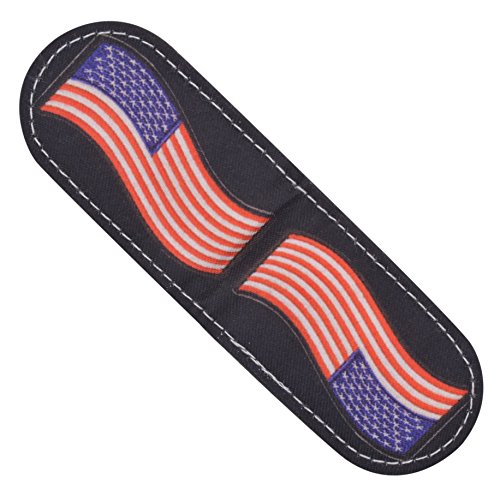 Men's Genuine Leather Strong Magnetic Money Clip USA Logos3