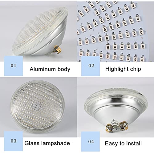 Zwembadverlichting LED Zwembadlamp 12v Draadloze Afstandsbediening IP68 Waterdicht Kleurrijke Par56-lamp Ingebed… - Image 5