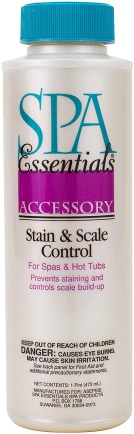 Spa Essentials 28304000 Stain and Scale Control for Spas and Hot Tubs, 1-Pint