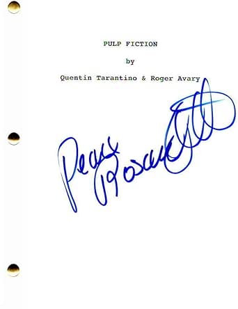 Rosanna Arquette Signed Autograph Pulp Fiction Movie Script Bruce