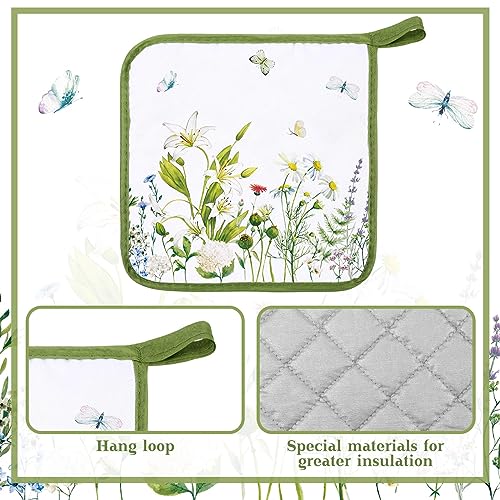 Bencailor ZY-BENCAILOR-51061 12 Pcs Pot Holders With Pocket Kitchen Hot Potholders Hot Pad Oven Mitts Cookie Bag Oven Gloves thumb #1