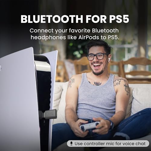 Image of Avantree C81-Gaming (2025 New) - USB C Bluetooth 5.3 Adapter for PS5 & Gaming Consoles with Low Latency & aptX-Adaptive, Wireless Audio Dongle Transmitter for Headphones & Earbuds