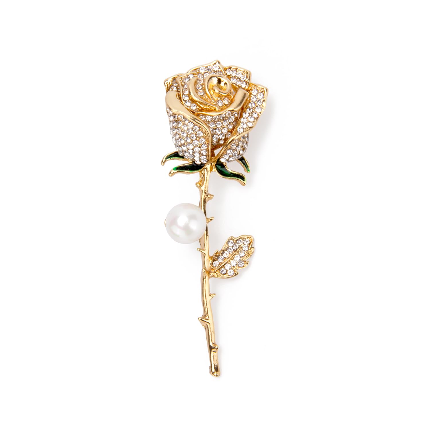 Lapel Pins Brooch Fashion Design with Pearl in Gift Box-image-38