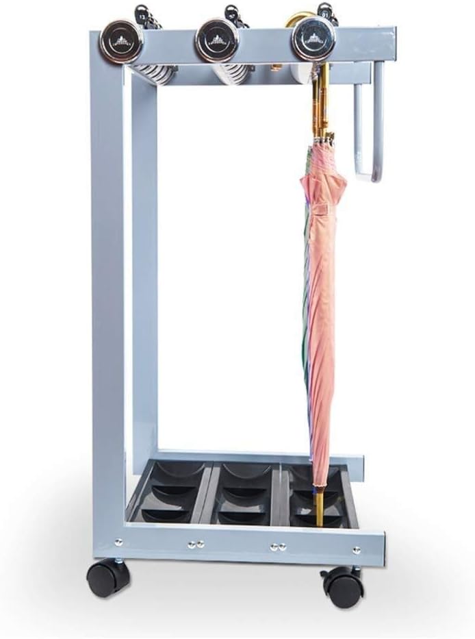 Metal Umbrella Stand Storage Rack with Removable Drip Tray for Household and Commercial Use
